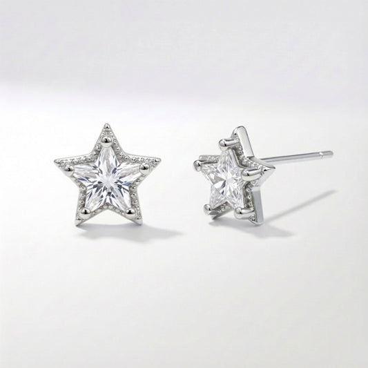 Brooke Star Stud Earrings | 925 Sterling Silver
