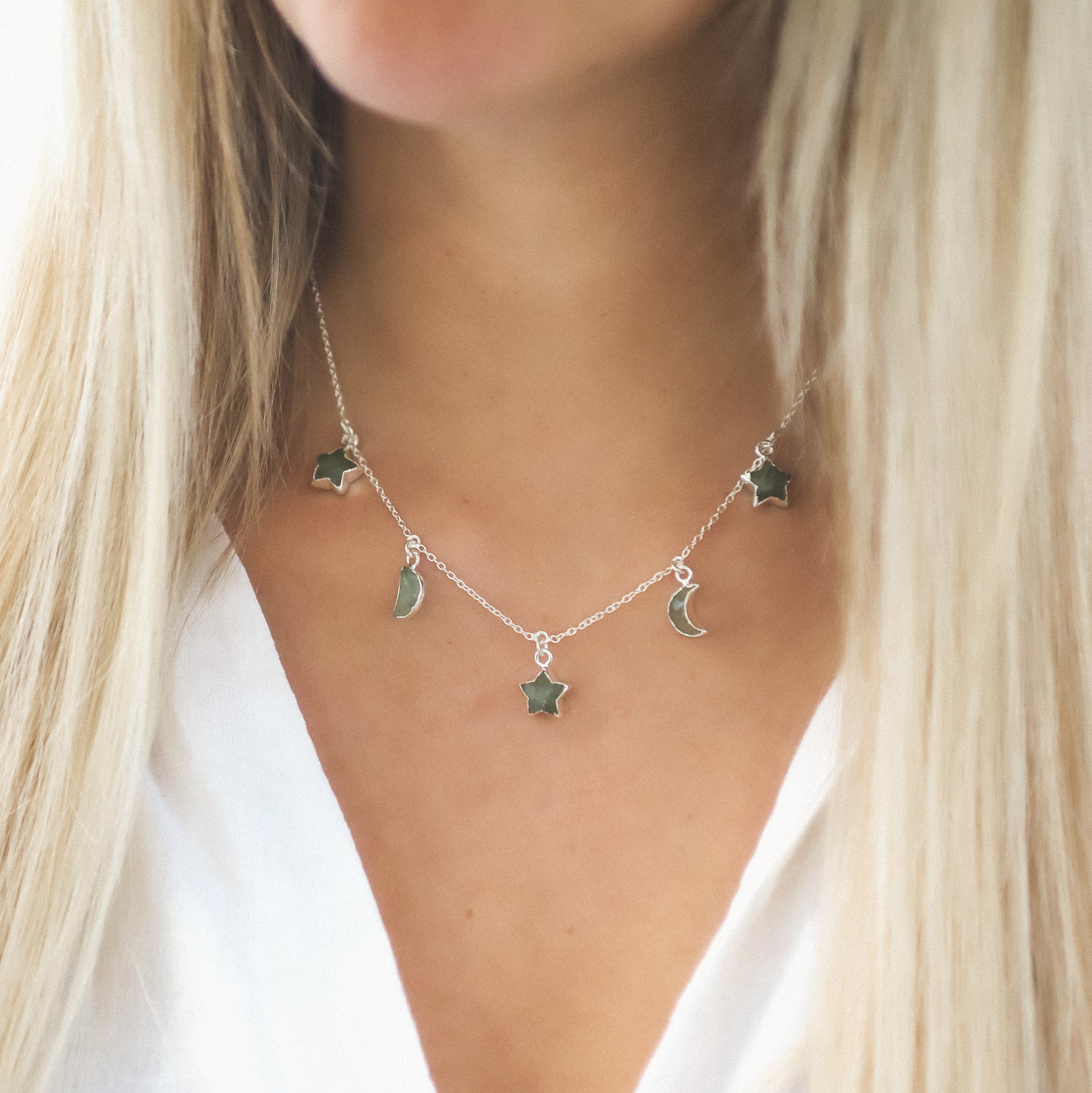 Aventurine Star & Moon Gift Set | 925 Sterling Silver