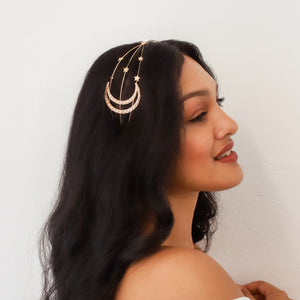 Aisha Gold Moon Pearl Headband