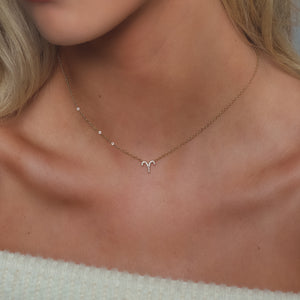 Blair Zodiac Symbol Necklace  | 18K Gold Plated