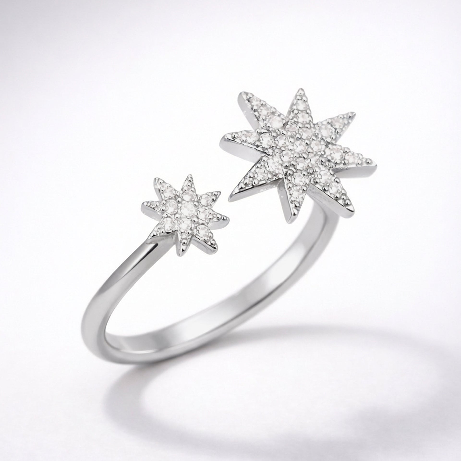 Astrid Double Star Ring | 925 Sterling Silver