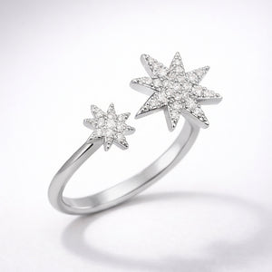 Astrid Double Star Ring | 925 Sterling Silver