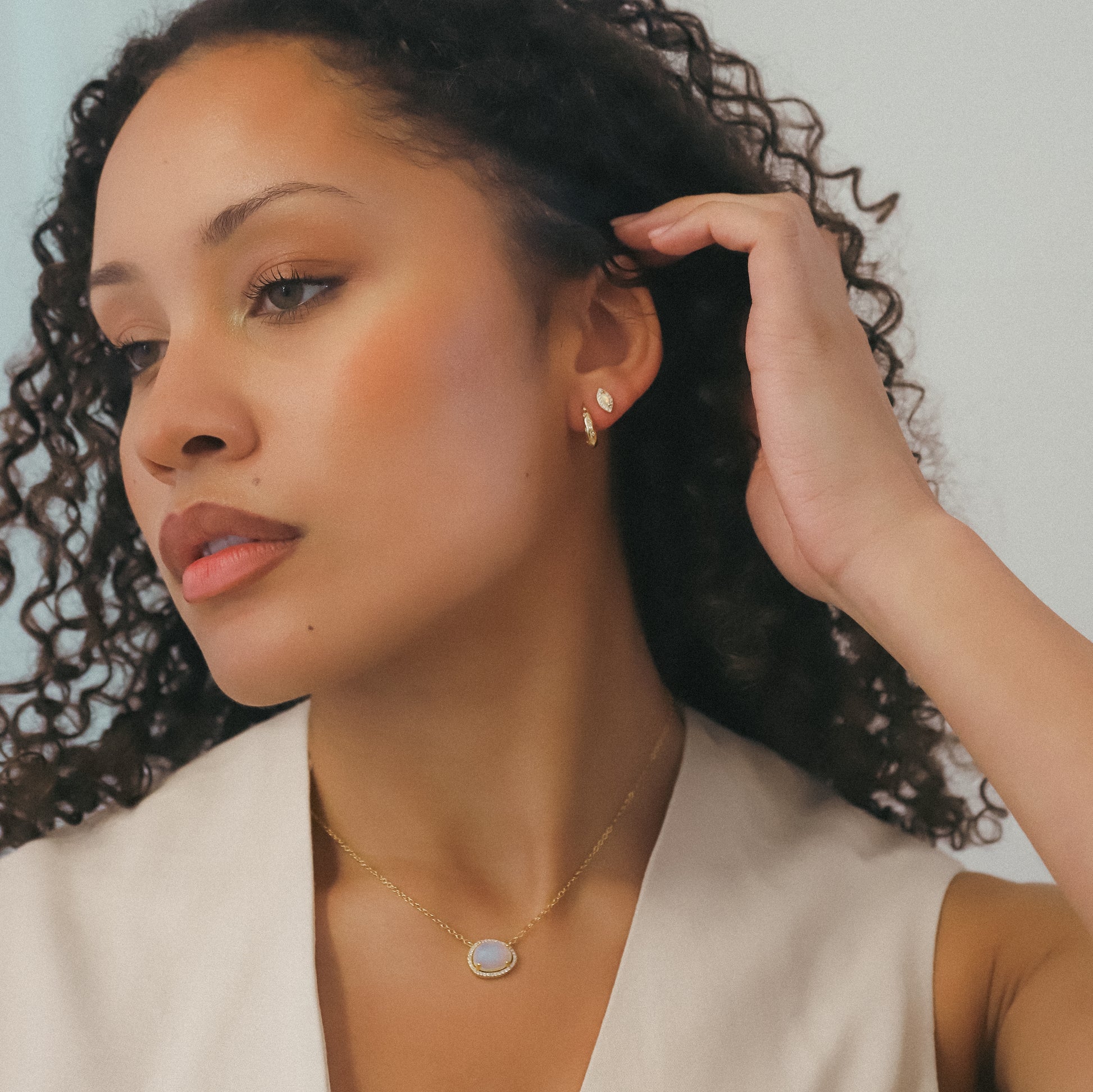 Esti Star Hoop Earrings | 18K Gold Plated