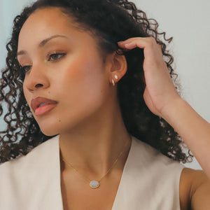 Esti Star Hoop Earrings | 18K Gold Plated