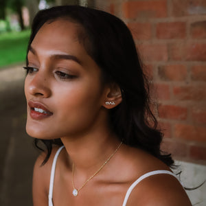 Bride Moonstone Gift Set | Earrings & Necklace | 18k Gold Plated