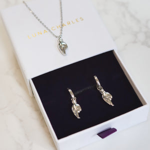 Fingers Crossed Gift Set | Earrings & Necklace | 925 Sterling Silver