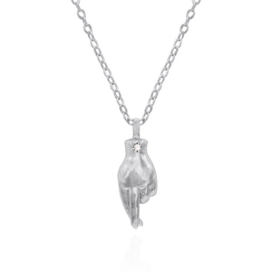 Billie Fingers Crossed Necklace | 925 Sterling Silver