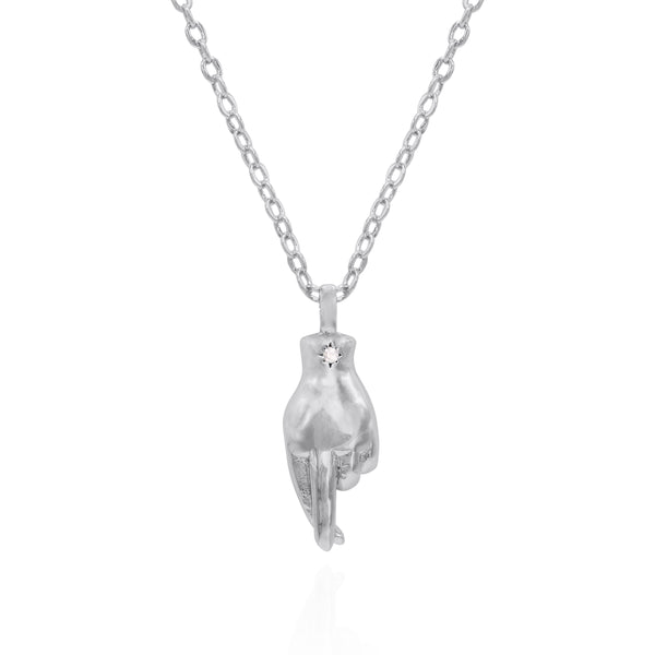 Billie Fingers Crossed Necklace | 925 Sterling Silver