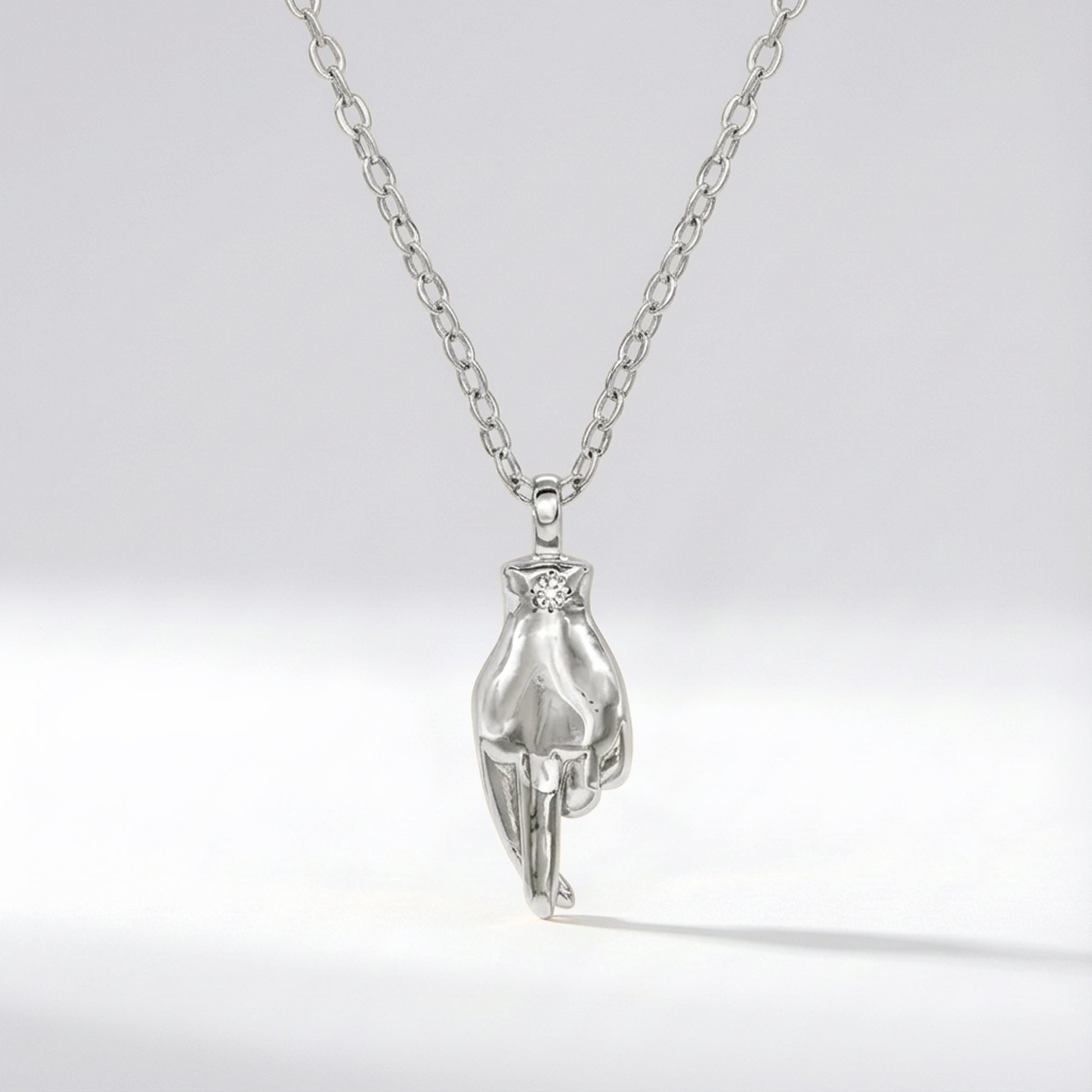 Billie Fingers Crossed Necklace | 925 Sterling Silver