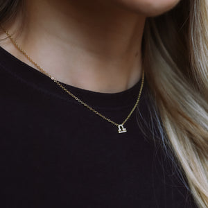 Blair Zodiac Symbol Necklace  | 18K Gold Plated