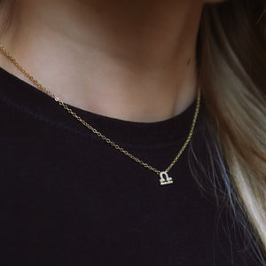 Blair Zodiac Symbol Necklace  | 18K Gold Plated