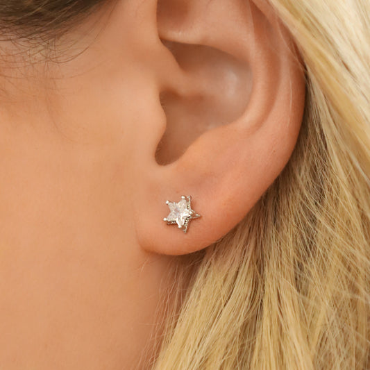 Brooke Star Stud Earrings | 925 Sterling Silver
