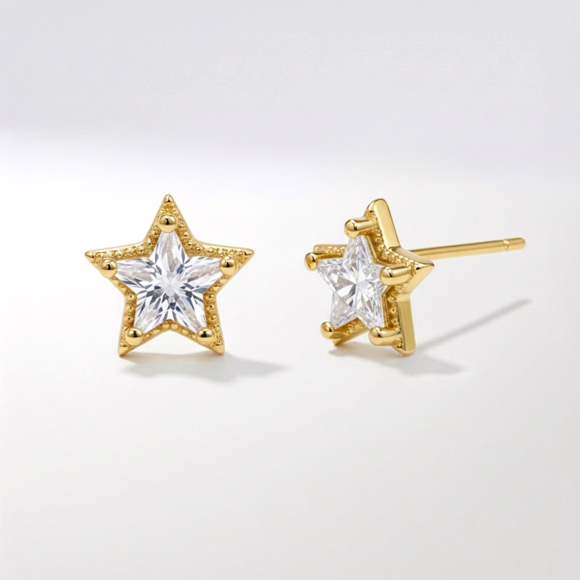 Brooke Star Stud Earrings | 18K Gold Plated