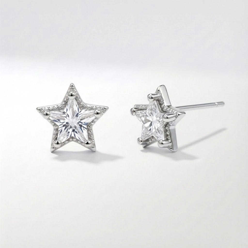 Brooke Star Stud Earrings 925 Sterling