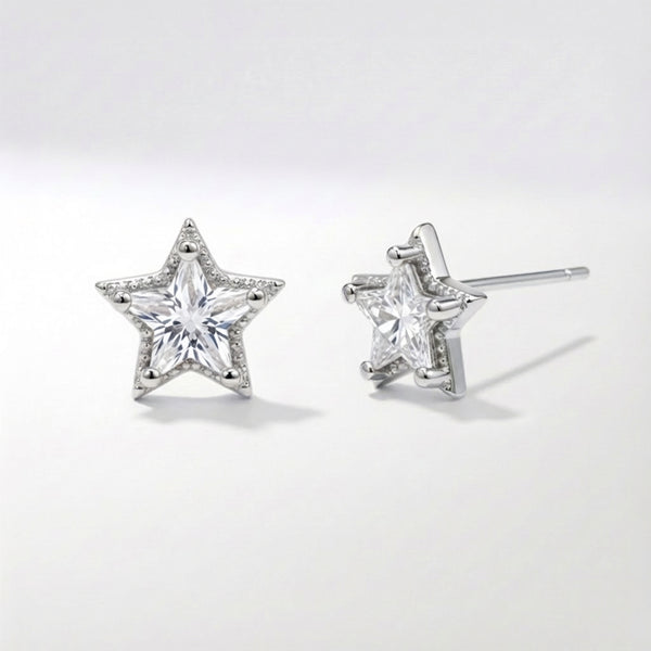 Brooke Star Stud Earrings | 925 Sterling Silver