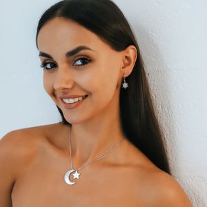 Cherish To The Moon & Back Necklace | 925 Sterling Silver