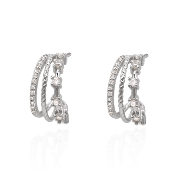 Ciara Triple Hoop Earrings | 925 Sterling Silver