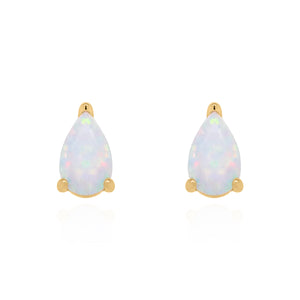 Clara Opal Stud Earrings | 18k Gold Plated