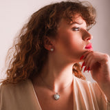 Opal Heart Necklace Gift Set | Earrings & Necklace | 925 Sterling Silver