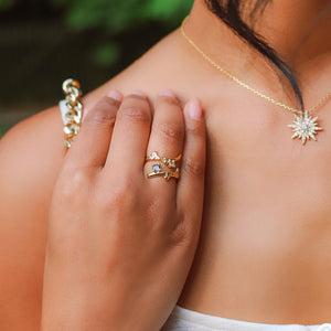 Cordelia Hammered Twist | 18k Gold Plated