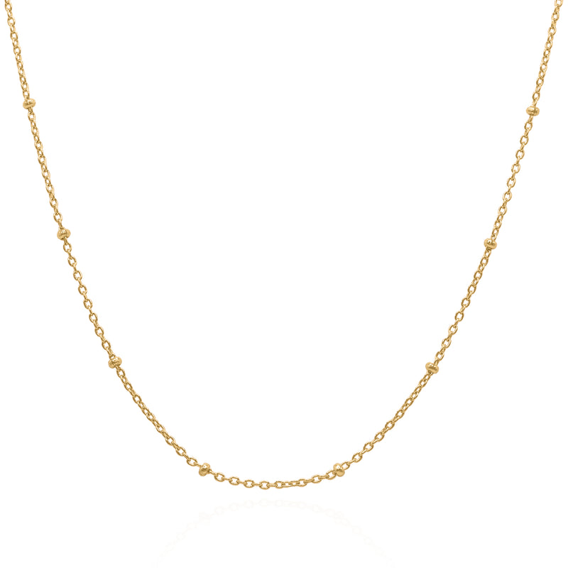 Dua Bobble Chain Necklace | 18k Gold Plated