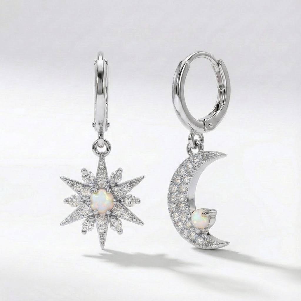 Esmae Moon & Star Earrings 925 Plated