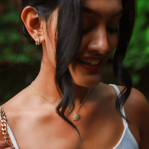 Estella Starburst Necklace | 18k Gold Plated