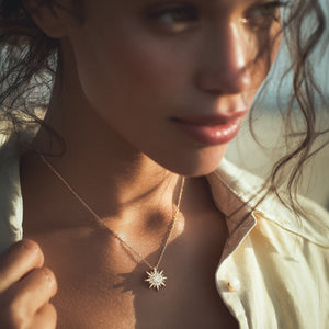 Estella Starburst Necklace | 18k Gold Plated