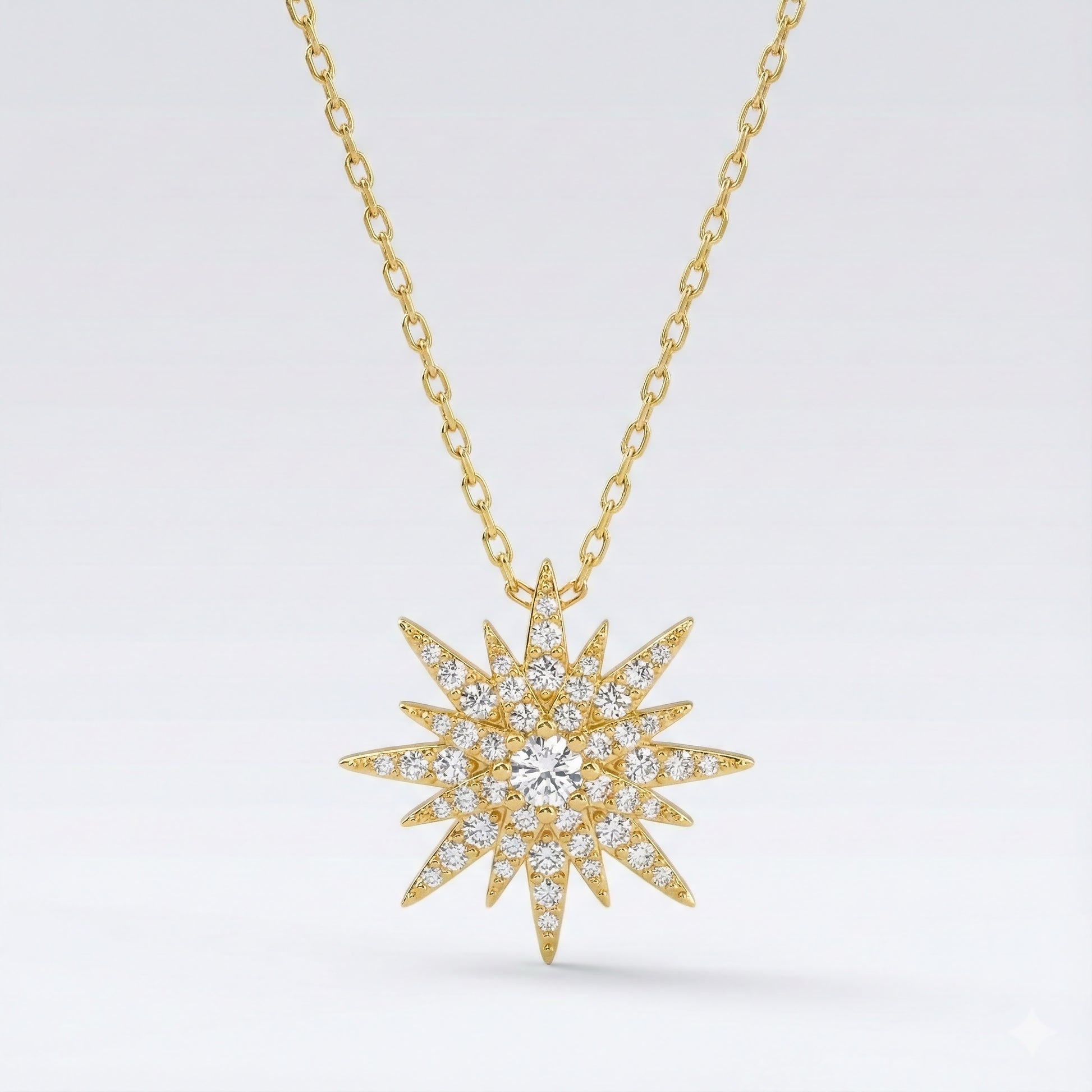 Estella Starburst Necklace | 18k Gold Plated