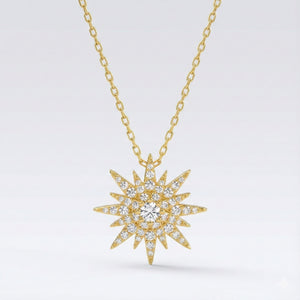 Estella Starburst Necklace | 18k Gold Plated