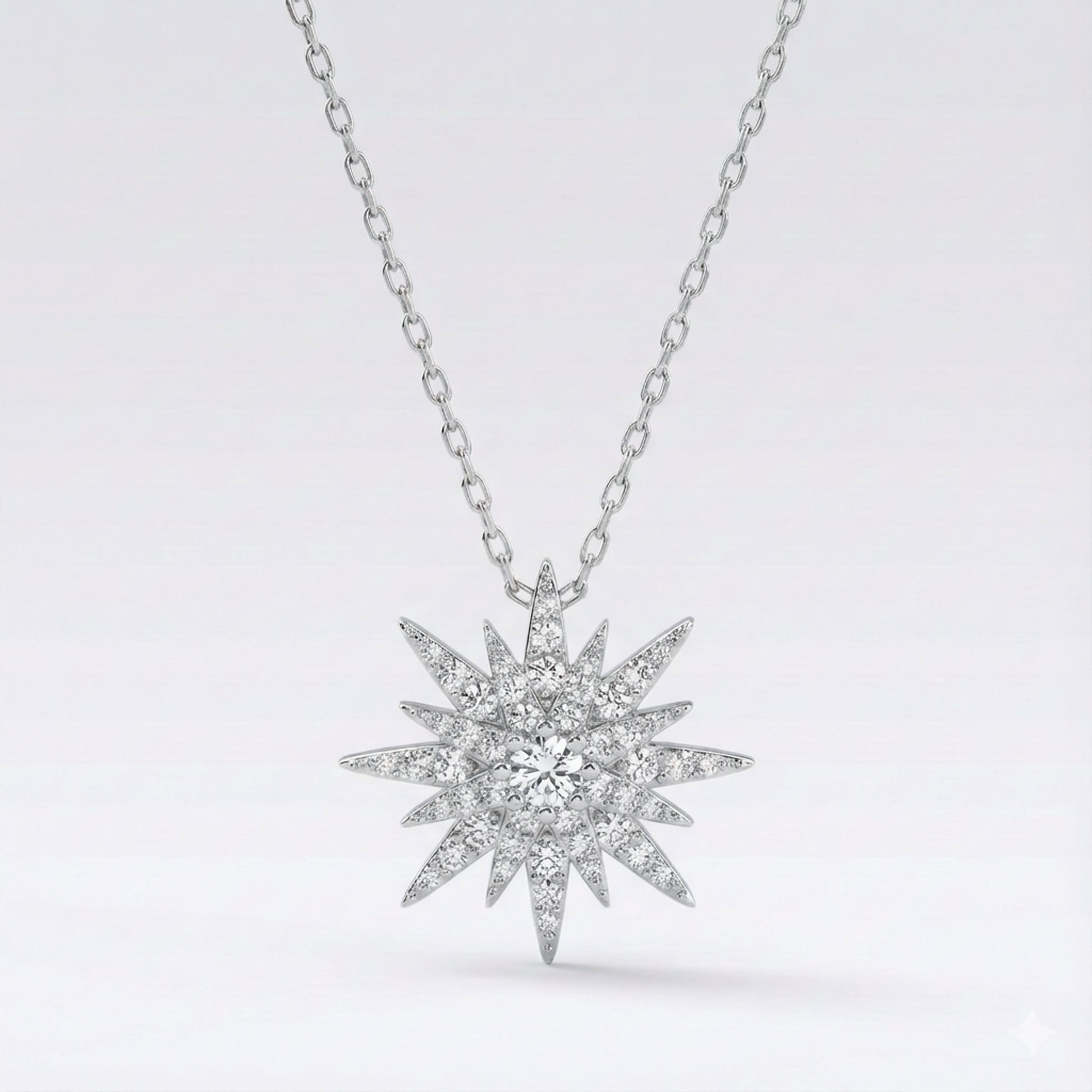 Estella Starburst Necklace | 925 Sterling Silver