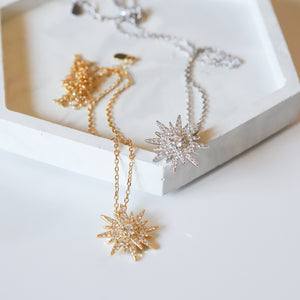 Estella Starburst Necklace | 925 Sterling Silver