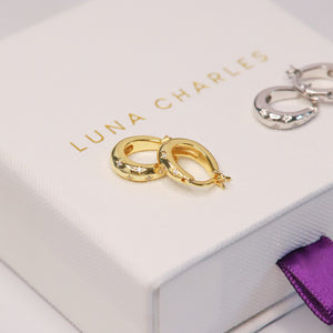 Esti Star Hoop Earrings | 18K Gold Plated