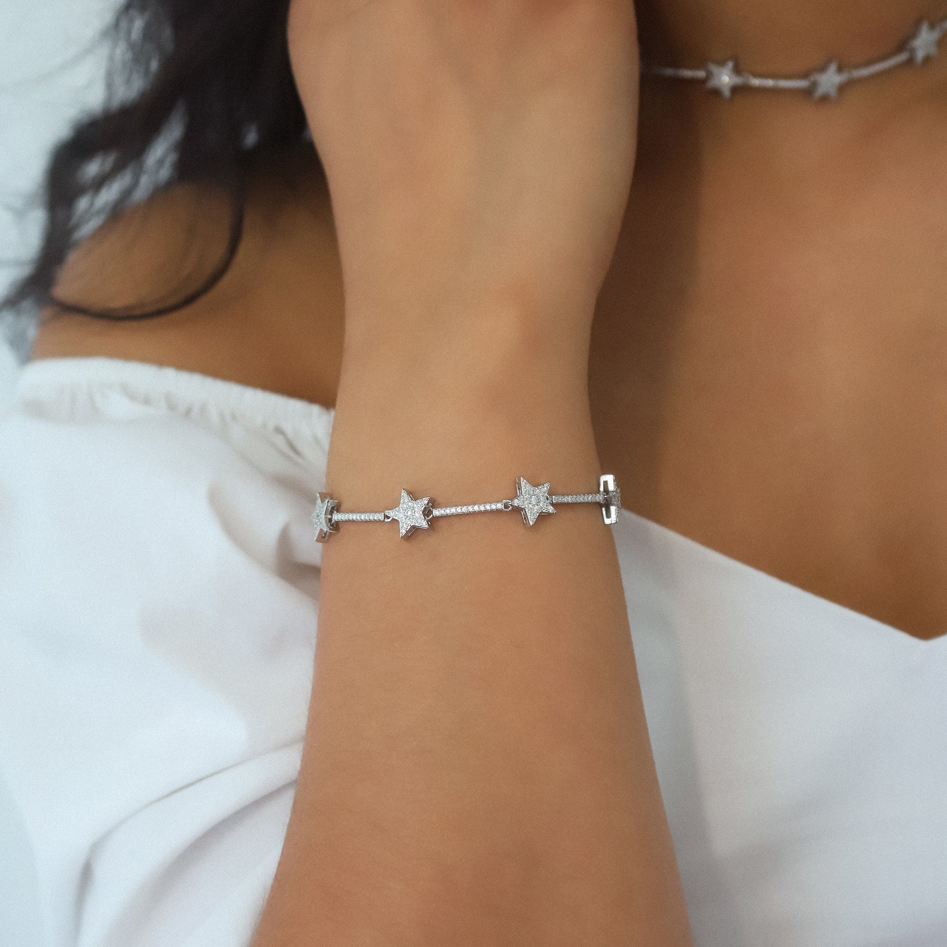 Celestial Star Gift Set | Necklace & Bracelet | 925 Sterling Silver