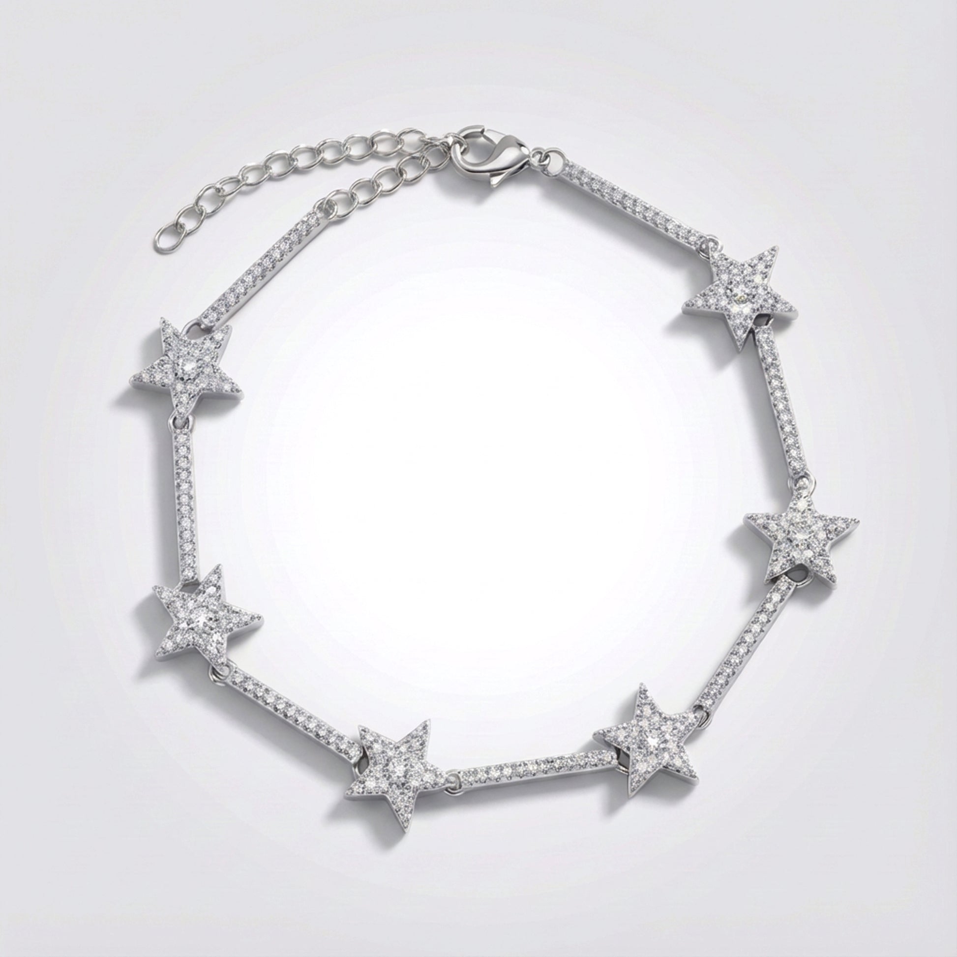 Etta Sparkling Star Bracelet | Silver Plated