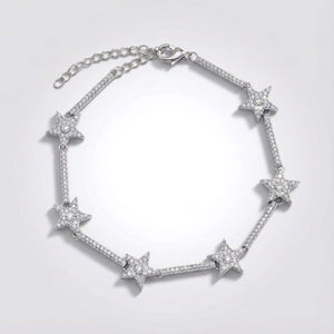 Etta Sparkling Star Bracelet | Silver Plated