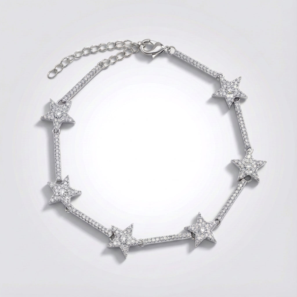 Etta Sparkling Star Bracelet Plated