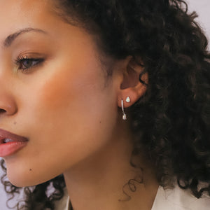 Opal Earring Gift Set | Huggie Hoops & Stud Earrings | 925 Sterling Silver