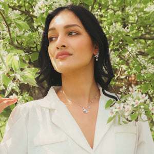 Flower Moon Gift Set | Necklace & Earrings | 925 Sterling Silver