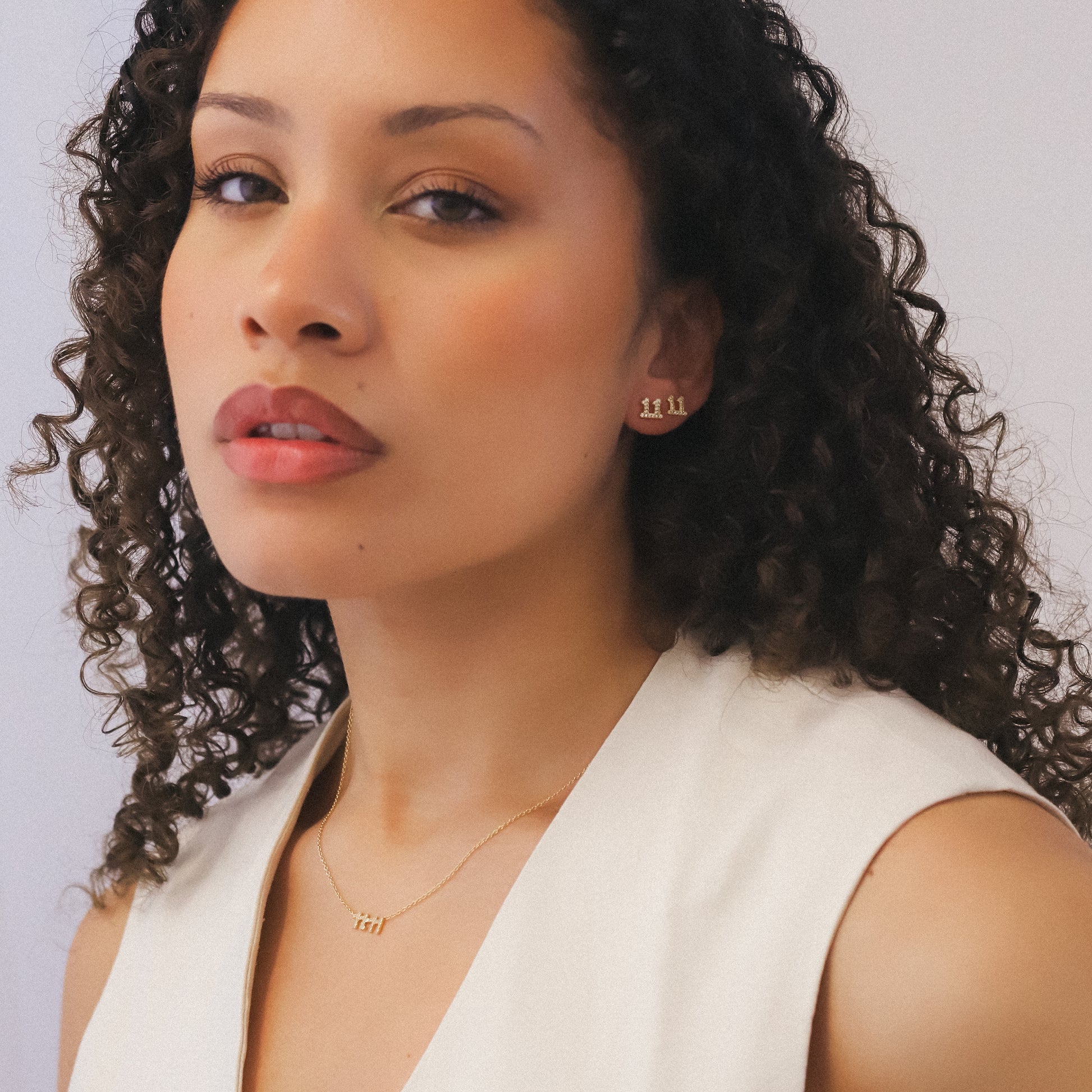 Angel Numbers 11:11 Gift Set | Necklace & Stud Earrings | 18k Gold Plated