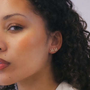 Angel Numbers 11:11 Gift Set | Necklace & Stud Earrings | 18k Gold Plated