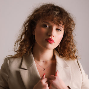 Karita Moon & Star Double Chain Earrings | 925 Sterling Silver