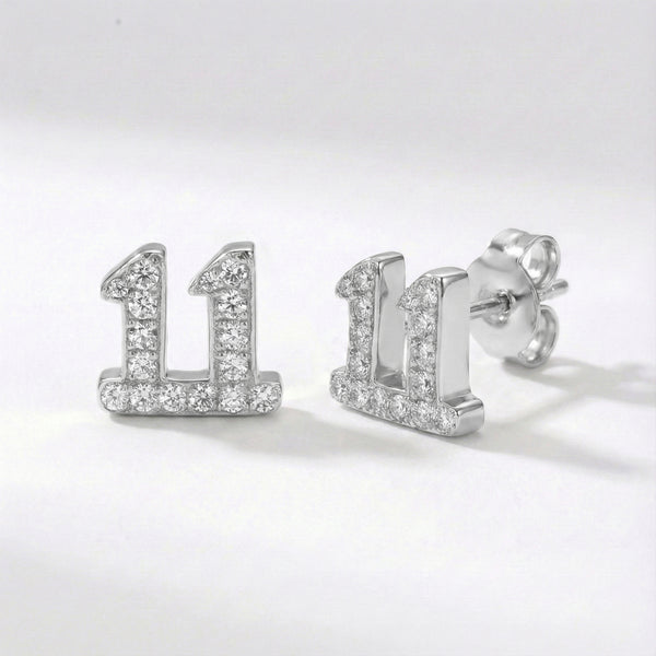 Laila 11:11 Stud Earrings | 925 Sterling Silver