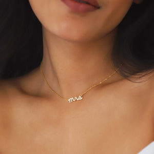 Leia Mrs Necklace | 18K Gold Plated