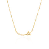 Leighton Shooting Star Necklace | 18k Gold Plated