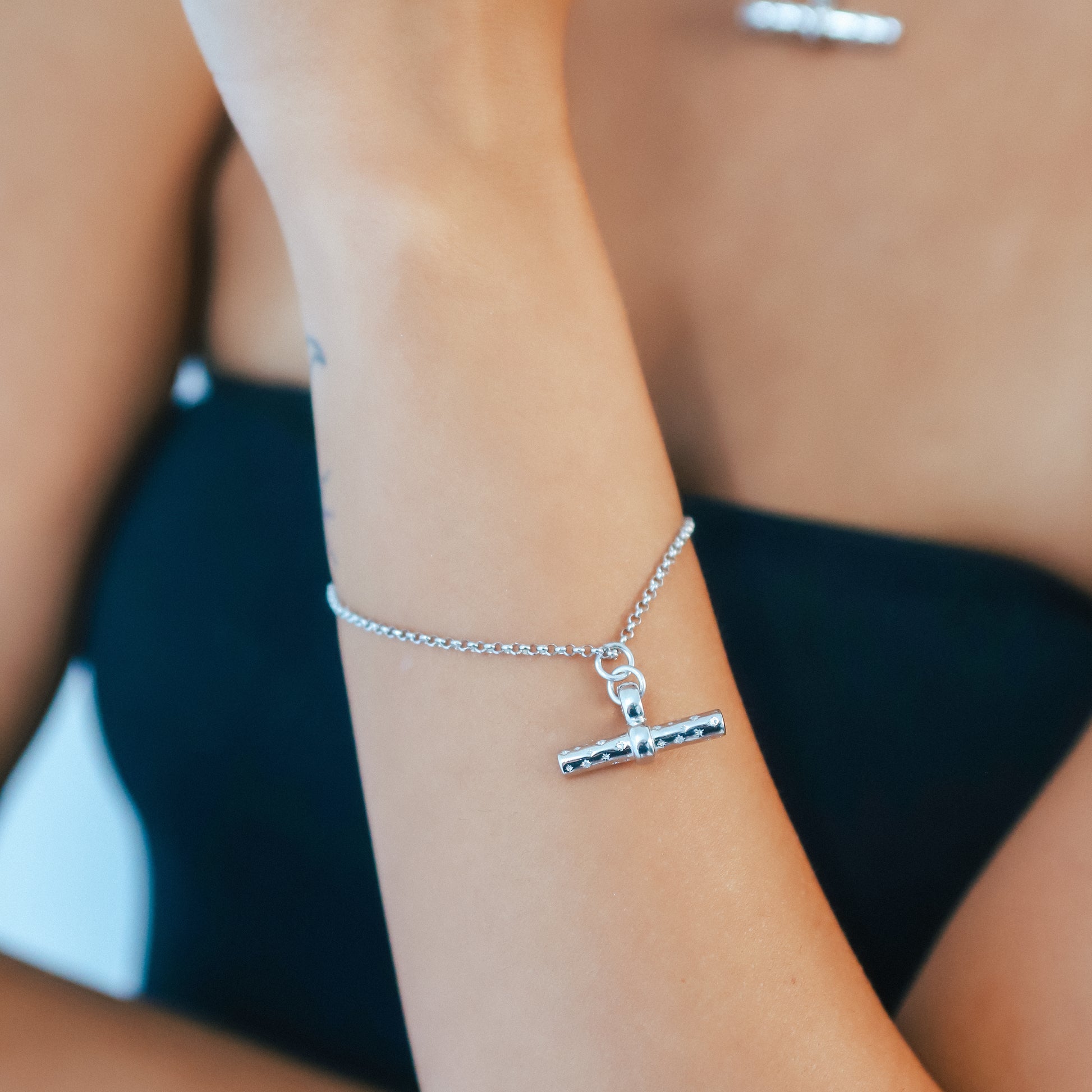 Lola T-Bar Bracelet | 925 Sterling Silver