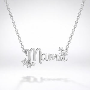 Mama Star Necklace | Silver