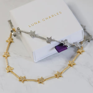 Margot Sparkling Star Choker | 18k Gold Plated