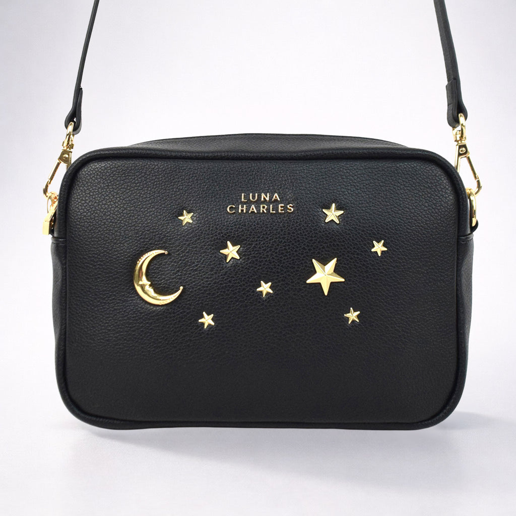 Maya Star Studded Crossbody Bag & Gold