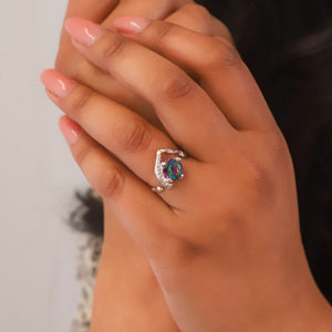 Melike Hammered Twist Ring | 925 Sterling Silver